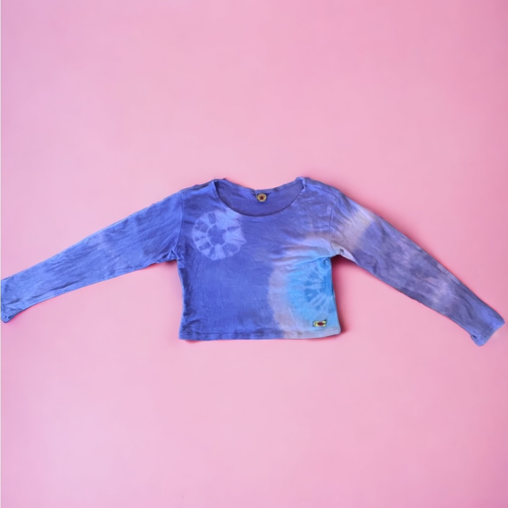 2000s long sleeve tye dye top